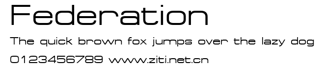 Federation.ttf字體轉換器圖片