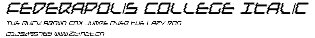 Federapolis College Italic.ttf字體轉換器圖片