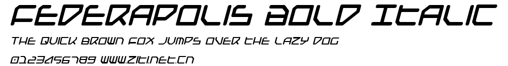 Federapolis Bold Italic.ttf字體轉換器圖片