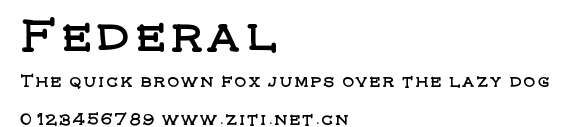 Federal.ttf字體轉換器圖片