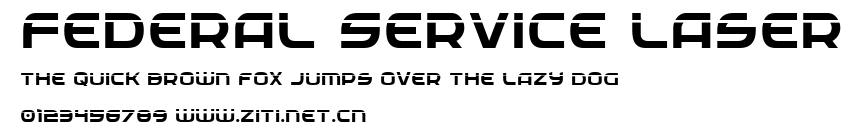 Federal Service Laser.ttf字體轉換器圖片