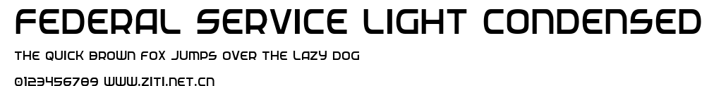 Federal Service Light Condensed.ttf字體轉換器圖片
