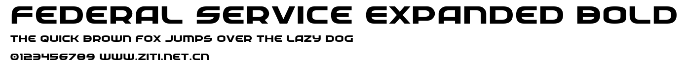 Federal Service Expanded Bold.ttf字體轉換器圖片