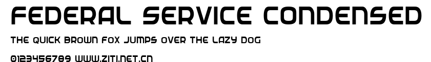 Federal Service Condensed.ttf字體轉換器圖片
