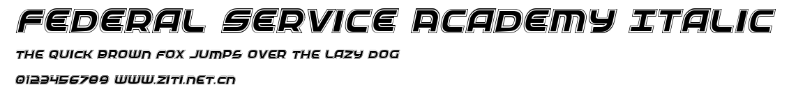 Federal Service Academy Italic.ttf字體轉換器圖片