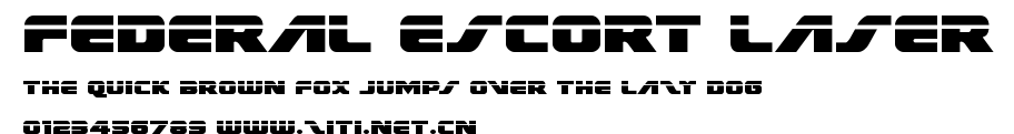 Federal Escort Laser.ttf字體轉換器圖片
