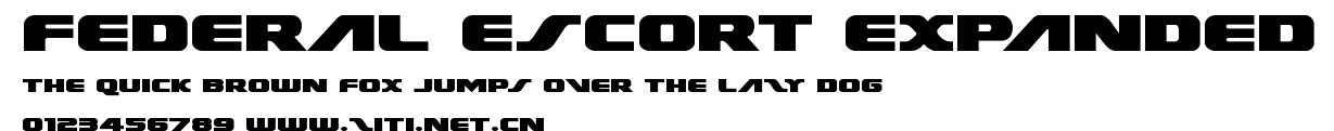 Federal Escort Expanded.ttf字體轉換器圖片