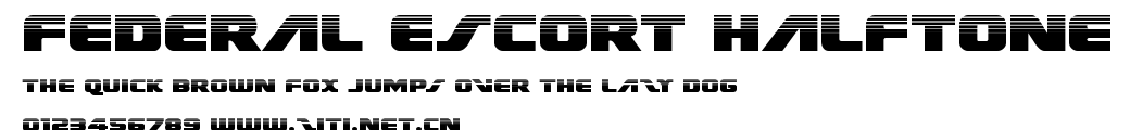 Federal Escort Halftone.ttf字體轉換器圖片