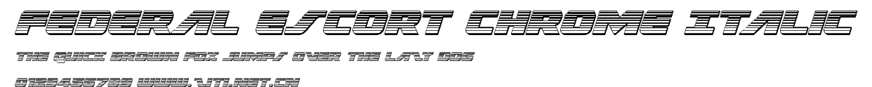 Federal Escort Chrome Italic.ttf字體轉換器圖片