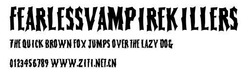 FearlessVampireKillers.ttf字體轉換器圖片