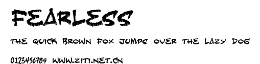 Fearless.ttf字體轉換器圖片