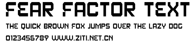 Fear Factor Text.ttf字體轉換器圖片