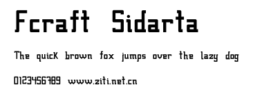 Fcraft Sidarta.ttf字體轉換器圖片