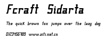 Fcraft Sidarta.ttf字體轉換器圖片