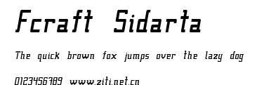 Fcraft Sidarta.ttf字體轉換器圖片