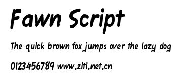 Fawn Script.ttf字體轉換器圖片