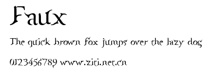 Faux.ttf字體轉換器圖片