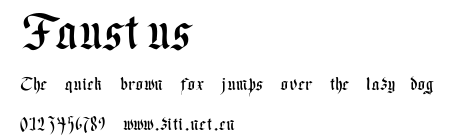 Faustus.ttf字體轉換器圖片