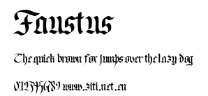 Faustus.ttf字體轉換器圖片