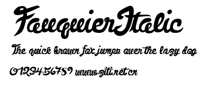 FauquierItalic.ttf字體轉換器圖片