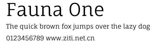 Fauna One.ttf字體轉換器圖片