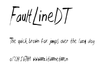 FaultLineDT.ttf字體轉換器圖片