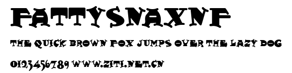 FattySnaxNF.ttf字體轉換器圖片