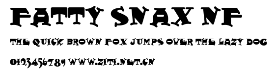Fatty Snax NF.ttf字體轉換器圖片
