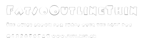 FatsoOutlineThin.ttf字體轉換器圖片