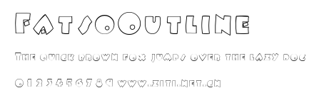 FatsoOutline.ttf字體轉換器圖片