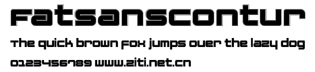 FatsansContur.ttf字體轉換器圖片