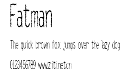 Fatman.ttf字體轉換器圖片