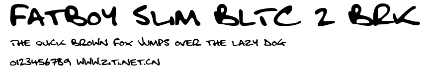 Fatboy Slim BLTC 2 BRK.ttf字體轉換器圖片