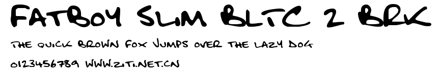 Fatboy Slim BLTC 2 BRK.ttf字體轉換器圖片