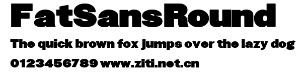 FatSansRound.ttf字體轉換器圖片