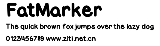 FatMarker.ttf字體轉換器圖片