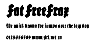 FatFreeFrax.ttf字體轉換器圖片