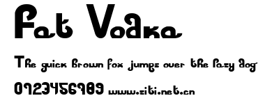 Fat Vodka.ttf字體轉換器圖片