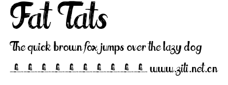 Fat Tats.ttf字體轉換器圖片