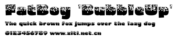 FatBoy 'BubbleUp'.ttf字體轉換器圖片