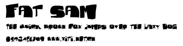 Fat Sam.ttf字體轉換器圖片