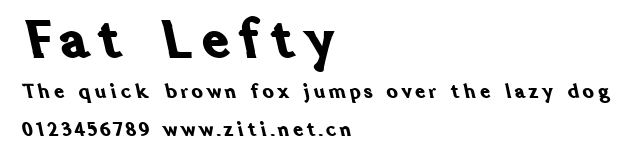 Fat Lefty.ttf字體轉換器圖片
