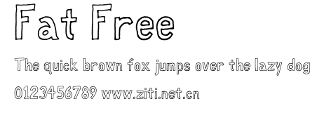 Fat Free.ttf字體轉換器圖片