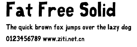 Fat Free Solid.ttf字體轉換器圖片