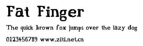 Fat Finger.ttf字體轉換器圖片