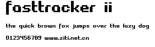 Fasttracker II.ttf字體轉換器圖片