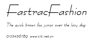 FastracFashion.ttf字體轉換器圖片