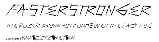 FasterStronger.ttf字體轉換器圖片