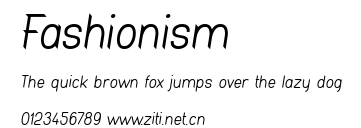 Fashionism.ttf字體轉換器圖片