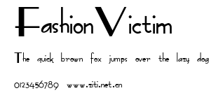 FashionVictim.ttf字體轉換器圖片
